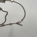 Kenneth Cole  REACTION Necklace Long Metal Chain Fringe Rhinestone Jewelry Edgy Photo 5