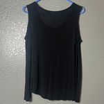 Glitz Women's Black Cold Shoulder Flowy Tank Top - Size L Photo 1