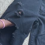 Romwe  Black Destroyed Wide Leg Denim Pants Photo 1