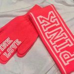 PINK - Victoria's Secret Victoria's Secret Pink Knit Headband and Gloves Set
Neon Coral Pink Logo Photo 2