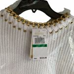 Michael Kors NWT Chain Embellished Supina Cotton Sweater. Photo 9