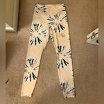 Nike NWT XS  One Luxe High-Rise Leggings 7/8 Length Tan, Black, and White Photo 0