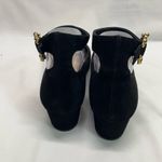 Nine West  Suede black 2” Heels with Gold Jewel Embellishment 11‎ New Photo 5