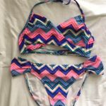 PINK - Victoria's Secret VS PINK Colorful Tribal Print Bikini Small/Medium Photo 0