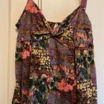 Sparkle & Fade | Floral Tank Top w/ Adjustable Straps Size Large Photo 2