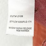 Articles of Society  Sarah Burnt Orange Release Frayed Hem Skinny Jeans, Size 30 Photo 3