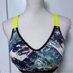 Victoria's Secret VSX  • Incredible Plunge Sports Bra Multi Color Blue Yellow Photo 2