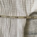 Women’s button down short sleeve maxi collar dress or swim cover up white Photo 9