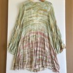Young Fabulous and Broke Tie-Dye Boho Tiered Green Brown Mini Dress Size Small Photo 7