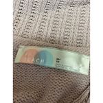 Free People Grace Pink Mauve Collared Pockets Long Sleeve Knit Sweater Top Sz XS Photo 2