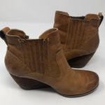 Kork-Ease  Leather Brown Tan Western Booties Photo 5