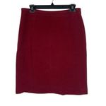 Via Seta Studio Red Blazer Jacket Skirt SILK Size 10/12 GUC Photo 1