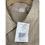 Vintage Shirt Womens XL Khaki Tan Linen Blend Button LS Classic Blues Wrangler Photo 6