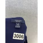 CHAPS Women's Dress Solid Navy Blue Short Sleeve Size Petite XL V Neck Sheath Photo 2