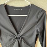 Abercrombie & Fitch Black Long Sleeve Bodysuit Photo 1