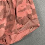 Lululemon Hotty Hot Shorts Womens 2 Tall Red Camo Lined Zip Pocket Zip Pocket Photo 4