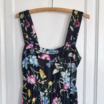 MISA Los Angeles MISA • Anthropologie Aurelia Flouncy Floral Midi Dress maxi black floral linen Photo 4