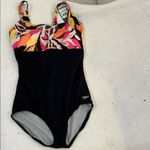 Speedo Women's Fandango Pink Printed Square Neck One Piece Swimsuit, Size 8, NWT Photo 1