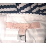 Hutch Off Shoulder Dress Size S Blue White Striped Knit Asymmetrical Nautical Photo 2