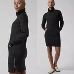Athleta  Cozy Karma Funnel Neck Dress Small NWOT Black Photo 6