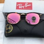 Ray-Ban Clubmaster 3016 Pink Lenses Unisex Sunglasses  Photo 0