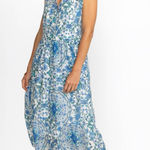 Johnny Was  WILLOW BLUE RUFFLE TANK DRESS size m Photo 0