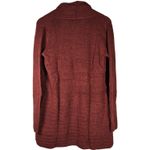 Fortune + Ivy Fortune‎ & Ivy Raiden Tab Metallic Button Detail Open Front Cardigan Rust S NIB Photo 1