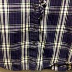Lauren Ralph Lauren Jeans Co Women Large Purple Plaid Button Down Shirt Photo 5