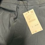 ZARA Ballon Navy Pleated Bermuda Shorts Photo 5