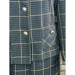 suit plaid black gold boxy 1980s Size 12 Photo 4