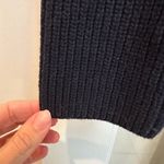 ZARA  SRPLS Limited Edition Navy Ribbed Sweater Size Medium M Wool Cashmere Blend Photo 4