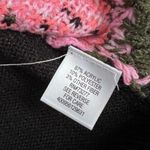 Vera Wang Princess  Sweater XS Black Rose Long Sleeve Knit Juniors Gloves NWT #D1 Photo 4