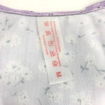 FLORAL LILAC TWO PIECE DEEP PLUNGE BIKINI TOP HIGH WAISTED BOTTOMS WOMENS MEDIUM Purple Photo 6