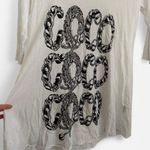Lauren Moshi  white black chain graphic coco design tshirt sz XS Photo 1