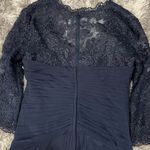 La Femme  Ruched Twist Front Column Gown Dress 10 Photo 6