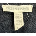 Eileen Fisher EILEEN FISHER Chambrey Navy Blue Organic Linen Button Down Top - Small - $178 Photo 4