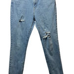 Levi's  721 High Rise Skinny Jeans‎ 32 Distressed Denim Blue Light Wash Photo 0