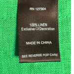 Multiples  · 2X · Linen Cropped Jacket · Emerald Green · Stud Trim · 3/4 Sleeve Photo 5