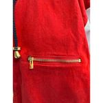 mondi SPORTS Hooded Zip Front Color Block Red & White Jacket Womens Size L‎ Size L Photo 5
