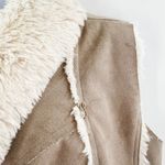 Cupcakes and Cashmere REVOLVE Faux Fur Arden Suede Vest Toffee CH301620 Tan Photo 9