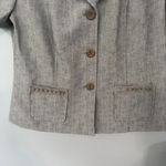 Sag Harbor Vintage  Dress Short Sleeve Blazer Suit Jacket Women's Plus Size 14 Light Gray Photo 1