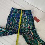 NWT Alix NYC High Waisted Sequin Kimmel Pants Size S Aurora Blue Photo 9