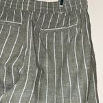 BeachLunchLounge Women’s beach lunch lounge pull on linen Capri pants wide leg striped Small Photo 8