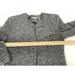 Vintage Cachet Crinkle Scrunch Stretch Black Satin Evening Jacket Women’s Size L Black Size L Photo 3