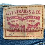Levi's 501 Raw Hem Jean Shorts Women's Size 24 Photo 4