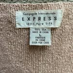 EXPRESS Vintage Size L 100% Pure Silk Sweater Tank Swank Top Photo 3