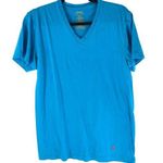 Polo Ralph Lauren Womens T Shirt Top Classic Fit V Neck Short Sleeve Blue M Size M Photo 0
