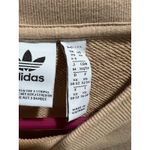 Adidas Originals Trefoil 1949 Crewneck Sweatshirt Beige Tan Women XS Small Logo Photo 2