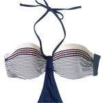 Balneaire Paris Beachwear Red White & Blue Nautical Monokini Size 12 Retro Pinup Photo 4