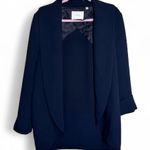 Wilfred Aritzia Black Open Front Blazer Jacket Womens M Preppy Academia Fall Size M Photo 0